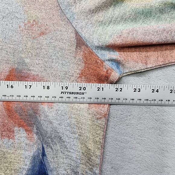 CJ Banks Sweater Womens X Multicolor Floral Watercolor Cowl Neck Pullover Casual - Picture 7 of 9